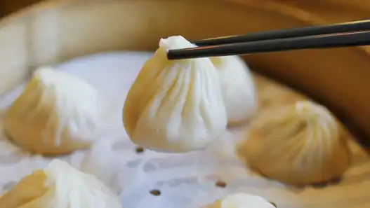 Soup dumpling served fresh at a top Chinese restaurant in Burnaby.