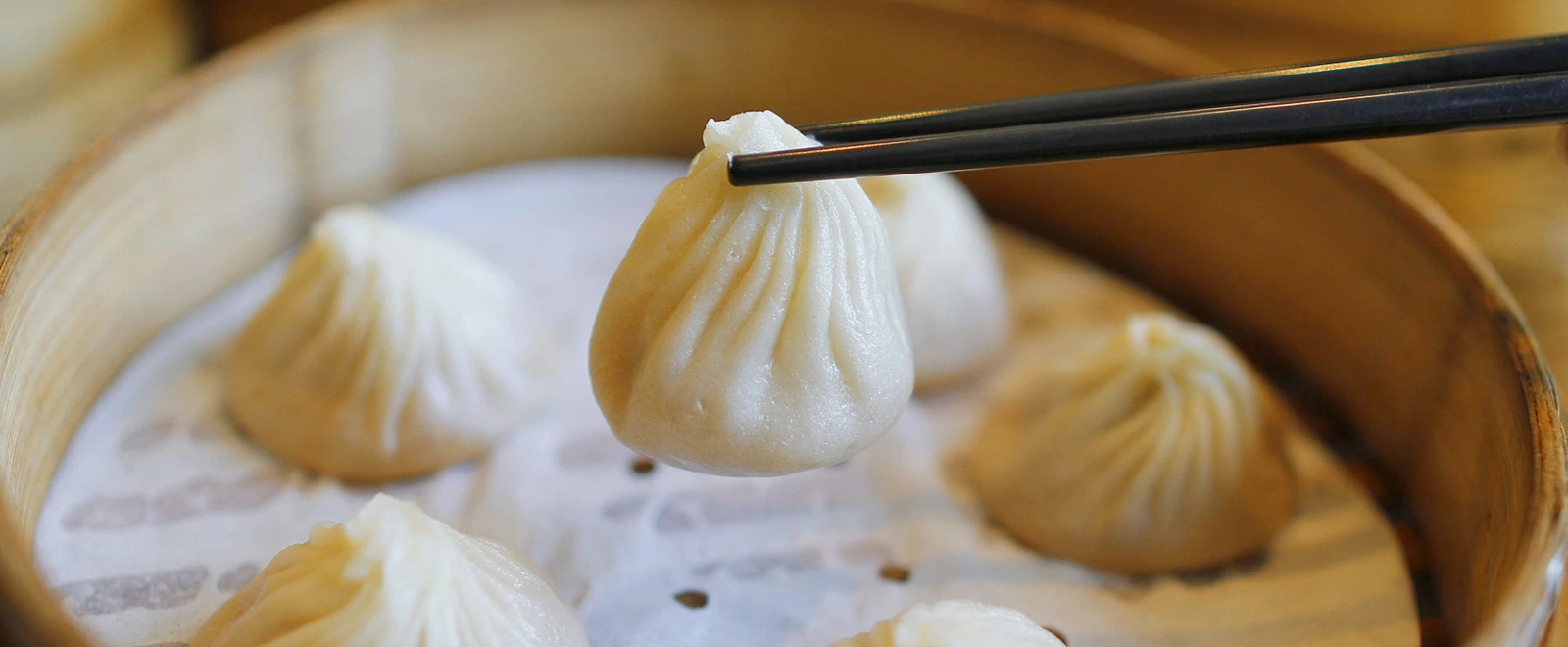 Soup dumpling served fresh at a top Chinese restaurant in Burnaby.