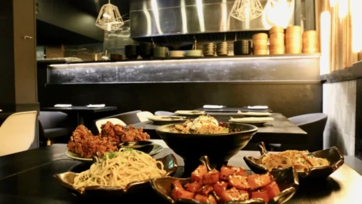 Chinese restaurant in Markham serving noodles, fried chicken, and bold appetizers in a sleek, modern setting.