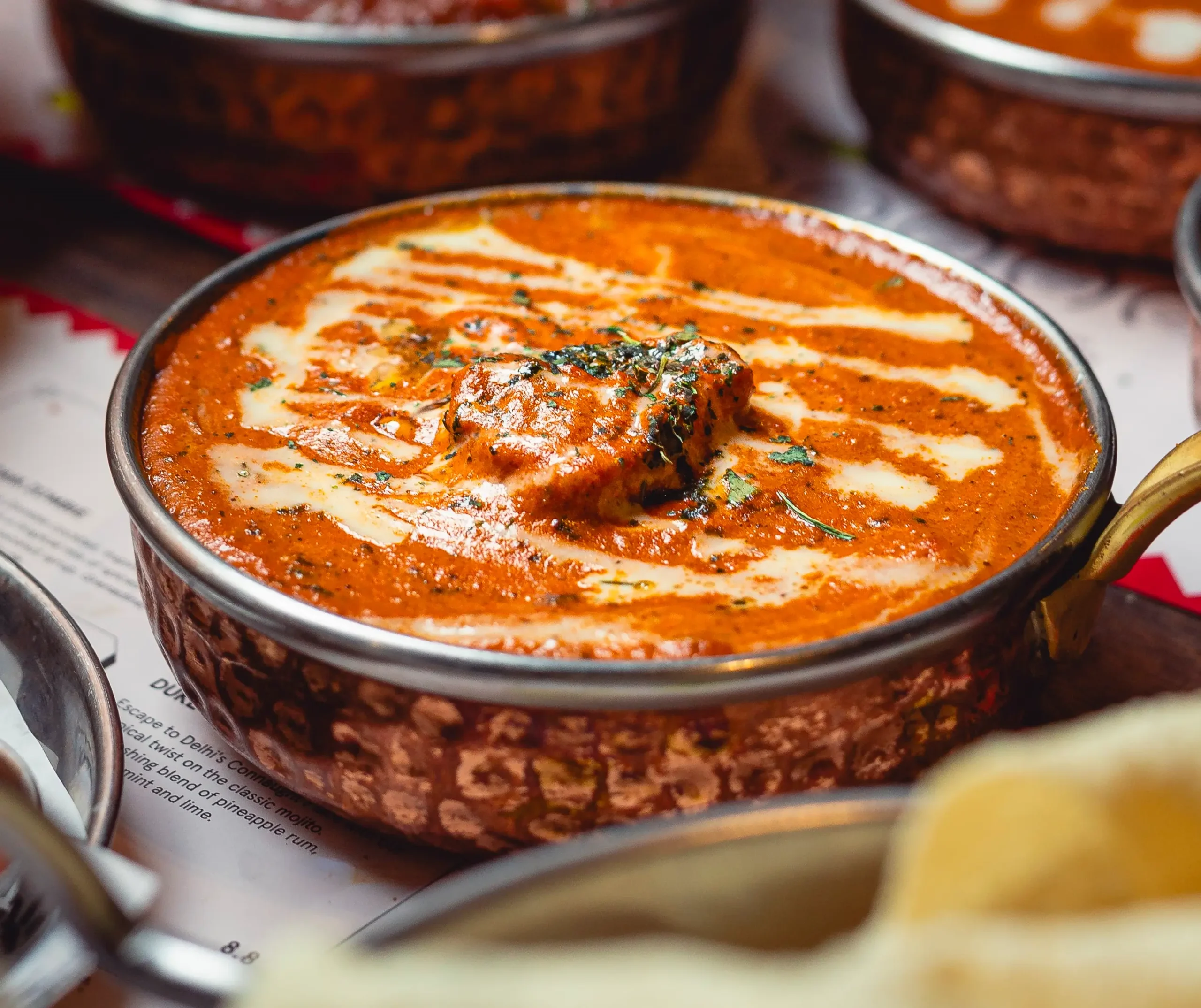 Creamy butter chicken from one of the best Indian restaurants in Mississauga.